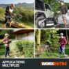 WORX Nitro 18V(20V Max) Nettoyeur Haute Pression sans Fil Hydroshot WG633E.1, PowerShare, Nettoyage de Terrasse Lavage de Voiture, M