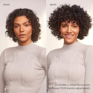 T3 Fit Seche cheveux Professionnel Ionique Compact Sechage Rapide Leger et Ergonomique Lissage des Frisottis Plusieurs Combinaisons
