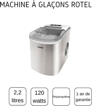 Machine à glaçons Rotel, 12 kg/24h, argenté, 32x31x24 cm