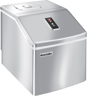 Machine à glaçons tectake® 24/15min silencieuse LED argent