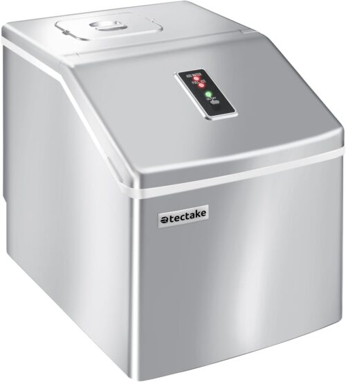 Machine à glaçons tectake® 24/15min silencieuse LED argent