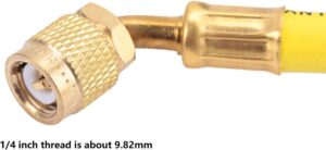 Manomètre 1/4'' SAE -1~60 bar 80mm pour climatisation R134a