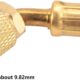 Manomètre 1/4'' SAE -1~60 bar 80mm pour climatisation R134a