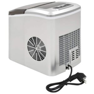 Machine à glaçons argenté 2,4 L capacité – 15 kg/24 h