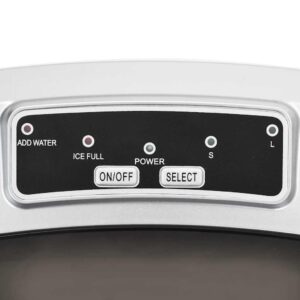 Machine à glaçons argenté 2,4 L capacité – 15 kg/24 h