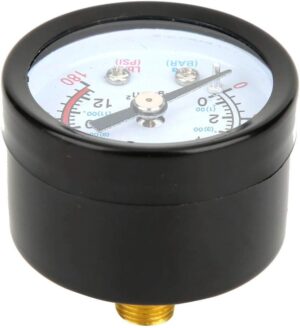 Manomètre de compresseur d'air Y40 Iron Shell noir