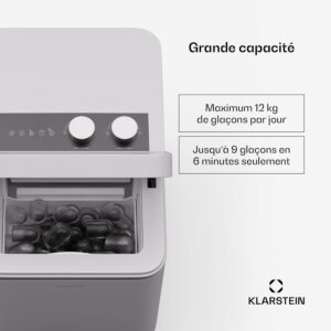610vBsN88IL._AC_SL1500_.jpg Machine à glaçons KLARSTEIN 12kg/24h, 6min, 2 tailles