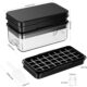Bacs à glaçons 64 PHINOX avec couvercle - sans BPA, noir