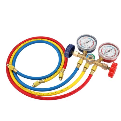 Manomètres climatisation kit tuyau R12/R22/R404A/R134a