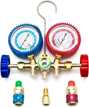Kit manomètres climatisation auto HVAC R12 R22 R502