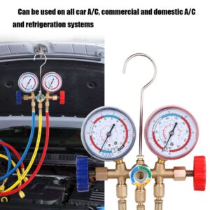 Manomètres climatisation kit tuyau R12/R22/R404A/R134a