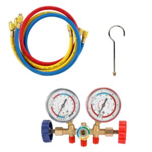 Manomètres climatisation kit tuyau R12/R22/R404A/R134a