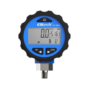 Manomètre numérique réfrigéran Manomètre numérique réfrigérant Elitech PG-30 Pro 0-500 PSI