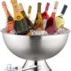 Seau à glace 12 L inox argenté isotherme avec pelle