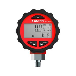 Manomètre numérique réfrigéran Manomètre numérique réfrigérant Elitech PG-30 Pro 0-500 PSI
