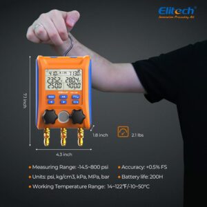 Manomètres réfrigérant Bluetooth LMG-10W – Pression & Temp.