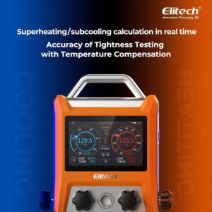 Manomètre réfrigérant Elitech EMG-40V 4 voies - Température