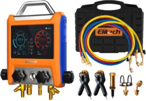 Manomètre réfrigérant Elitech EMG-40V 4 voies - Température