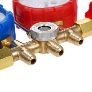 Manomètre AC Shkalacar Collecteur 3-voies R134a/R32/R410A