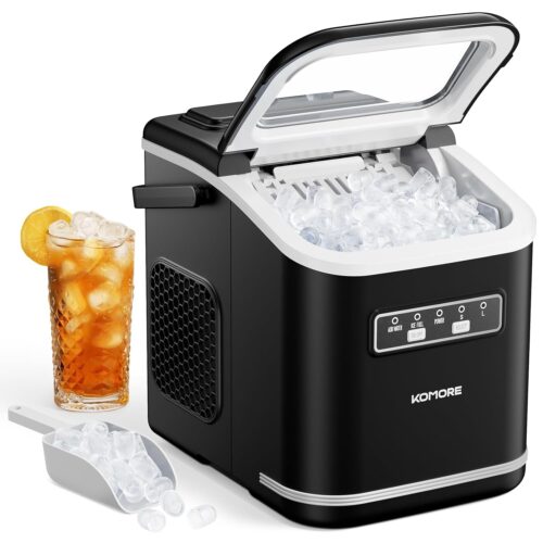 Machine à glaçons 12kg/24h — 9 cubes en 6 min, autonettoyante