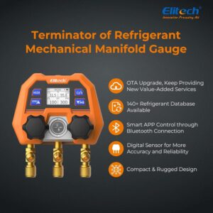 Manomètre frigorifique numérique Elitech DMG-4B MAJ OTA