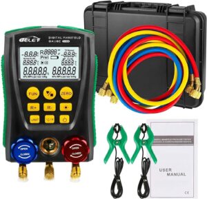 Manomètre réfrigérant numérique R32 R410a – 93 réfrigérants