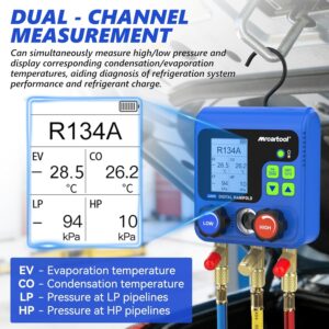 Distributeur de réfrigérant numérique MRCARTOOL – 92 gaz