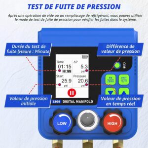 Distributeur de réfrigérant numérique MRCARTOOL – 92 gaz
