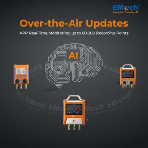 Manomètres numériques Elitech EMG-20V 5'' tactile Bluetooth