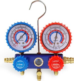 Manomètre climatisation voiture CCLIFE - Kit R134a R12 R22