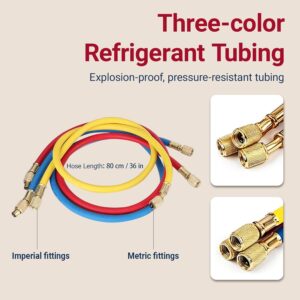 Jauges de collecteur AC diagnostic - kit tuyau et crochet