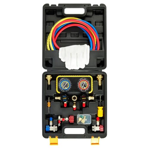 Kit manomètre R1234YF CarBole pour clim auto R134a/R404a