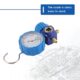 Manomètre collecteur climatisation 500 psi (35 kgf/cm²) R134a