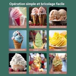 Machine à glace 1000 ml automatique portable Générique