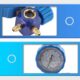 Manomètre collecteur climatisation 500 psi (35 kgf/cm²) R134a