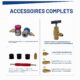 Kit recharge climatisation voiture BACOENG R134a 4 voies