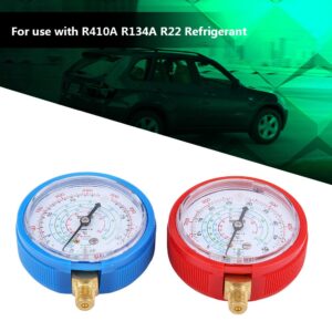 Manomètre AC haute et basse pression R410A R134A R22 Kit 2x