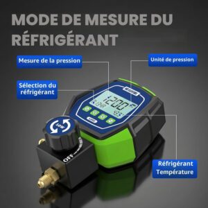 Manomètre numérique MR CARTOOL basse pression R32/R410a