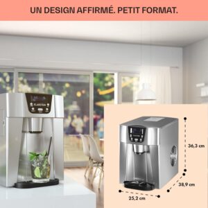 Machine à glaçons Klarstein 2 L, jusqu'à 12 kg, comptoir