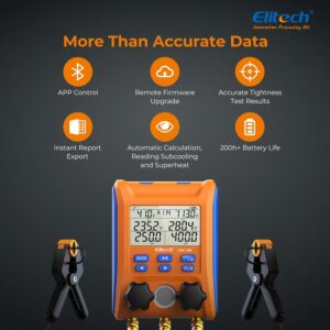Manomètres réfrigérant Bluetooth LMG-10W – Pression & Temp.