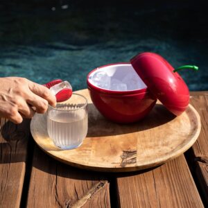 Seau à glaçons CÉCOA cerise double paroi 750 ml isotherme