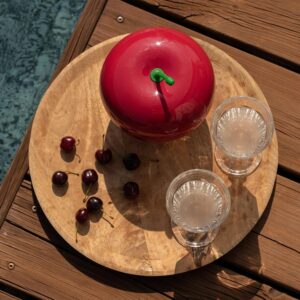 Seau à glaçons CÉCOA cerise double paroi 750 ml isotherme