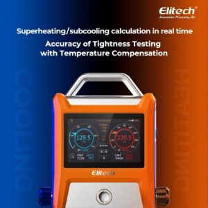 Manomètres numériques Elitech EMG-20V 5'' tactile Bluetooth