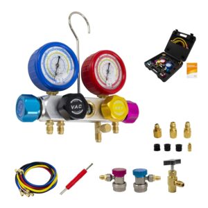Kit recharge climatisation voiture BACOENG R134a 4 voies