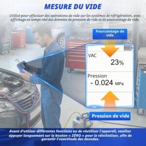 Distributeur de réfrigérant numérique MRCARTOOL – 92 gaz