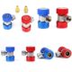 Connecteur climatisation R134a 2x coupleurs HP/LP 1/4" mâle