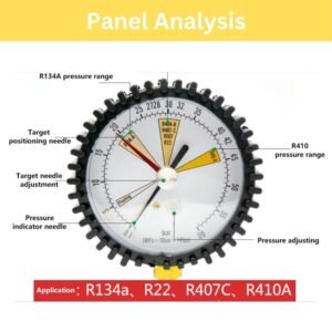 Manomètre azote Jadeshay pour clim R134A R22 R407C R410A