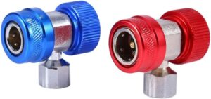 Connecteur climatisation R134a 2x coupleurs HP/LP 1/4" mâle