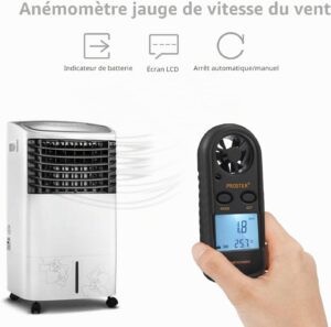 Anémomètre portable Proster LCD - Mesure vent et température