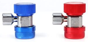 Connecteur climatisation R134a 2x coupleurs HP/LP 1/4" mâle
